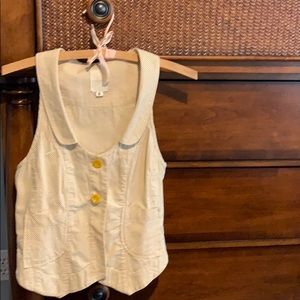 Seersucker vest size small